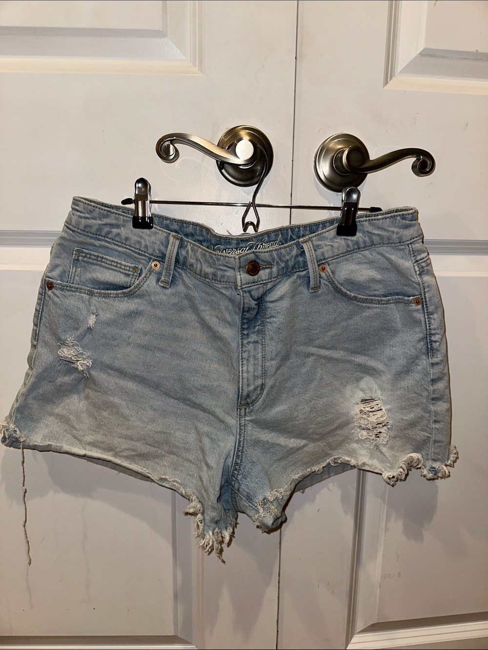 Universal Thread Light Blue Distressed Denim Cutoff Shorts